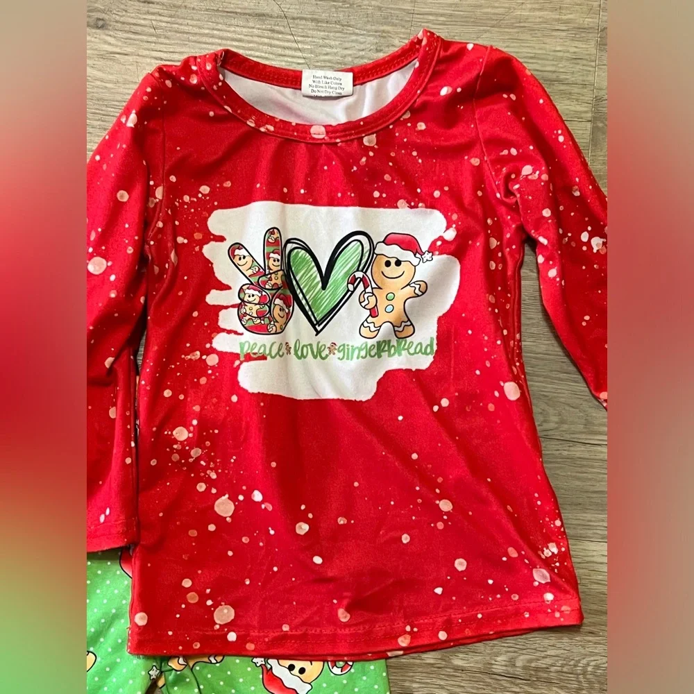 Boutique Peace, Love, Gingerbread Bell Bottom Pants - XS(12/18mos) - Picture 2 of 5